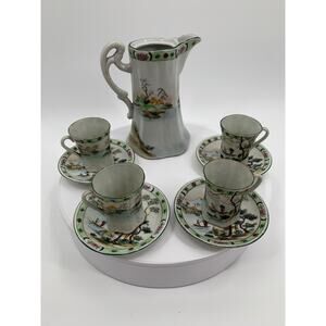 Antique Japanese hot chocolate set from China